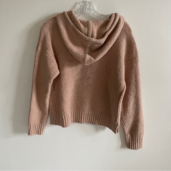 Club Monaco Pale Pink Pullover Boucle Hoodie - Picture 6 of 9